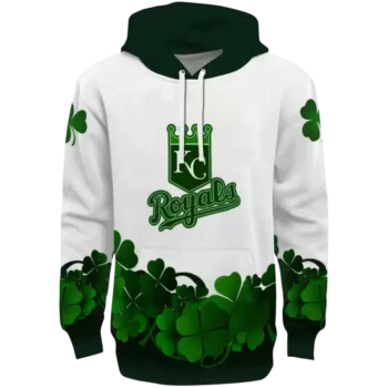 Kansas City Royals White & Green Lucky Hoodie – MLB Team Gear