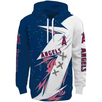 Los Angeles Angels Blue White Dynamic Slash Hoodie