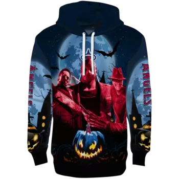 Los Angeles Angels Blue Black Halloween Hoodie – MLB Fan Gear