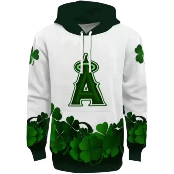 Los Angeles Angels White Green Hoodie – Lucky Motif Design