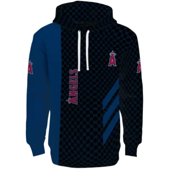 Los Angeles Angels Blue Hoodie with Monogram Pattern