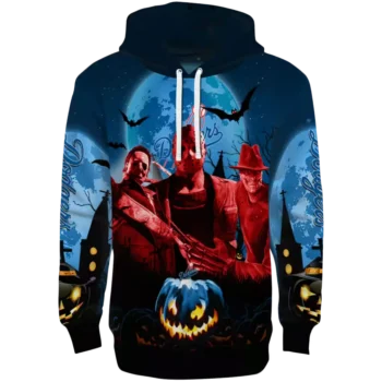 LA Dodgers Halloween Hoodie Blue Black – MLB Fan Sweatshirt