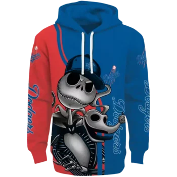 Los Angeles Dodgers Jack Skellington Blue Hoodie – MLB Fan Gear