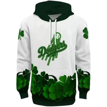 Los Angeles Dodgers Green & White Lucky Motif Hoodie