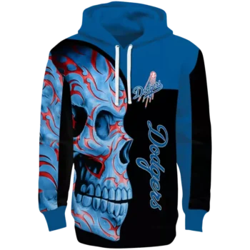 Los Angeles Dodgers Blue Black Skull Hoodie – MLB Fan Gear