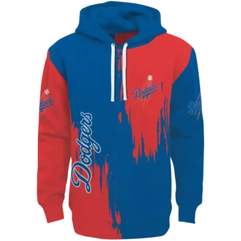 Los Angeles Dodgers Blue Splatter Effect Hoodie – MLB Fan Gear
