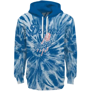 Los Angeles Dodgers Blue Tie Dye Hoodie – MLB Official Gear
