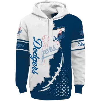 Los Angeles Dodgers Blue White Triangular Hoodie - MLB Gear