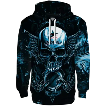 Miami Marlins Skull Hoodie - Blue & Black Stylish Sweatshirt