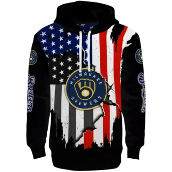Milwaukee Brewers Black Hoodie – American Pride Official Gear