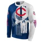minnesota-twins-graphic-punisher-navy-white-hoodie-best-selling.webp