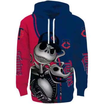 Minnesota Twins Jack Skellington Navy Hoodie – MLB Fan Sweatshirt