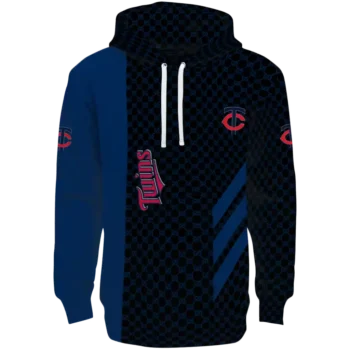 Minnesota Twins Navy Hoodie with Monogram Pattern - MLB Gear
