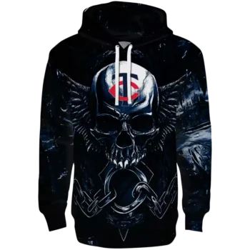 Minnesota Twins Skull Hoodie Navy Black – MLB Fan Gear