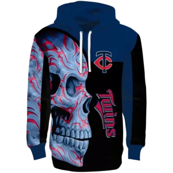 Minnesota Twins Skull Hoodie Navy Black – MLB Official Gear