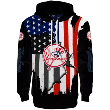 New York Yankees Black Hoodie – American Pride Edition