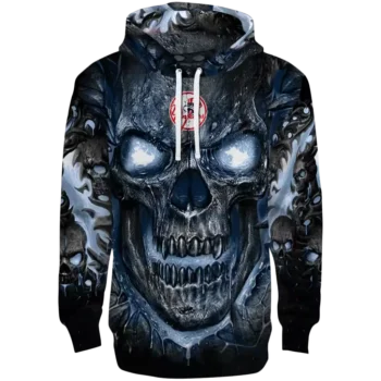 New York Yankees Demonic Skull Navy Black Hoodie - Stylish MLB Gear