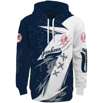 New York Yankees Navy White Dynamic Slash Hoodie – MLB Apparel