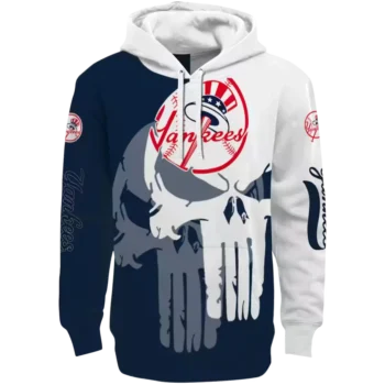 New York Yankees Punisher Hoodie Navy White – MLB Fan Gear