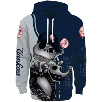 New York Yankees Jack Skellington Navy Hoodie – MLB Fan Gear