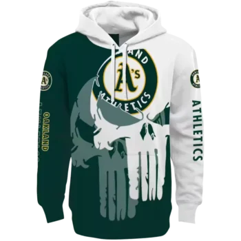 Oakland Athletics Green White Punisher Hoodie – MLB Fan Apparel