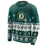 oakland-athletics-reindeer-motif-green-hoodie-best-selling.webp
