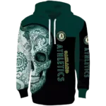 oakland-athletics-sugar-skull-green-black-hoodie-best-selling.webp