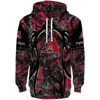 Custom Arizona Diamondbacks Hunting Hoodie – Red & Black