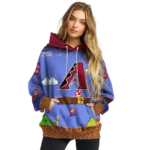 personalized-arizona-diamondbacks-mario-blue-black-hoodie-best-selling.webp