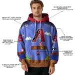 personalized-arizona-diamondbacks-mario-blue-black-hoodie-best-selling.webp