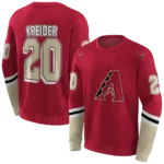 personalized-arizona-diamondbacks-striped-sleeves-red-hoodie-best-selling.webp