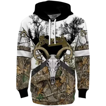 Atlanta Braves Personalized Forest Silhouette Hoodie - Custom MLB Gear
