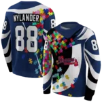 personalized-atlanta-braves-puzzle-pieces-navy-hoodie-best-selling.webp