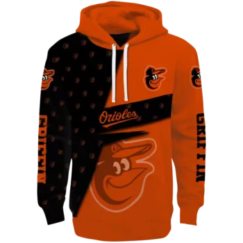 Baltimore Orioles Orange Abstract Hoodie – Personalized MLB Gear