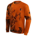 personalized-baltimore-orioles-deer-silhouette-orange-hoodie-best-selling.webp