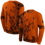 personalized-baltimore-orioles-deer-silhouette-orange-hoodie-best-selling.webp
