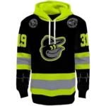 personalized-baltimore-orioles-safety-motif-black-neon-green-hoodie-best-selling.webp