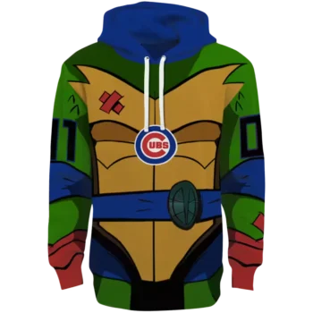 Custom Chicago Cubs Superhero Hoodie - Blue Green Armor Design