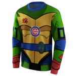 personalized-chicago-cubs-superhero-armor-blue-green-hoodie-best-selling.webp