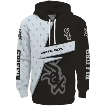 Chicago White Sox Black Hoodie - Personalized Abstract Design