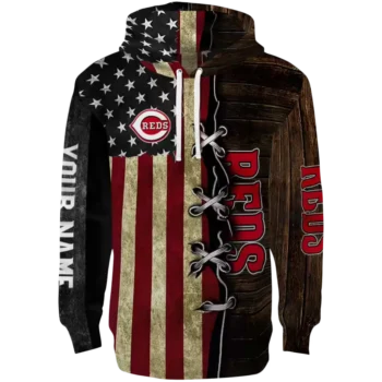 Custom Cincinnati Reds American Pride Hoodie – Personalized Gear