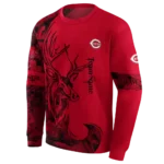 personalized-cincinnati-reds-deer-silhouette-red-hoodie-best-selling.webp