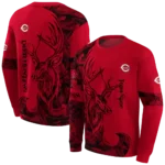 personalized-cincinnati-reds-deer-silhouette-red-hoodie-best-selling.webp