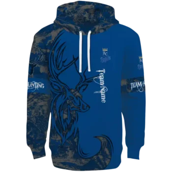 Custom Kansas City Royals Royal Blue Deer Silhouette Hoodie