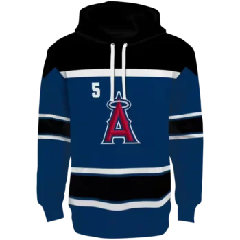 Custom Los Angeles Angels Blue Striped Hoodie – Personalized Gear