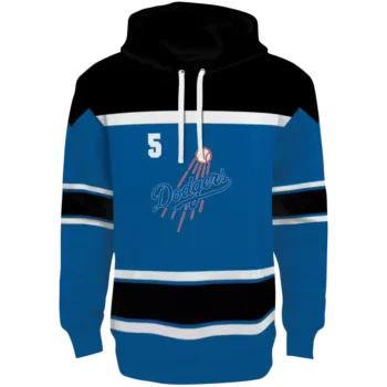 Custom Los Angeles Dodgers Blue Striped Hoodie – Personalized Gear