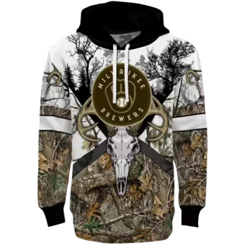 Milwaukee Brewers Forest Silhouette Personalized Hoodie