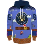 personalized-milwaukee-brewers-mario-blue-black-hoodie-best-selling.webp