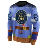 personalized-milwaukee-brewers-mario-blue-black-hoodie-best-selling.webp