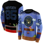 personalized-milwaukee-brewers-mario-blue-black-hoodie-best-selling.webp